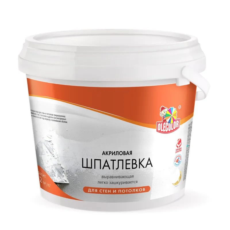 Шпатлевка акриловая для стен и потолков