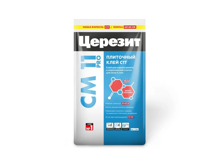 Клей плиточный Церезит (Ceresit) CM 11 PRO, 5кг