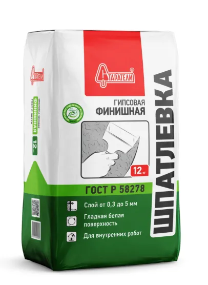 Шпатлевка финишная Старатели гипсовая, 12 кг