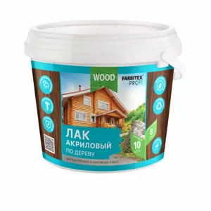Лак акриловый универсальный по дереву
