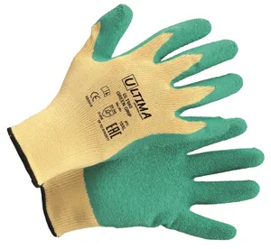 Перчатки GREEN GRIP трикотаж с латексн текстурированным покрытием